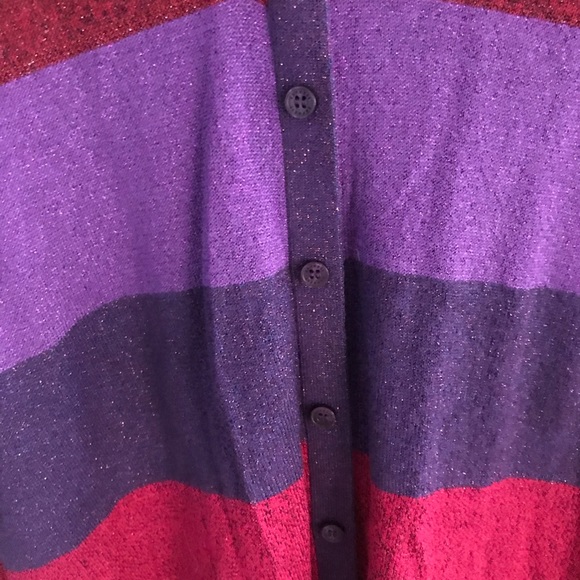 Express Button Up Back Light Weight Sweater Size L - Picture 6 of 8